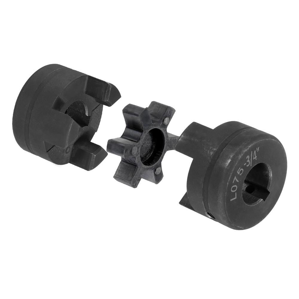 3pcs 3/4″ to 1″ L075 Flexible L-Jaw Coupling Coupler Set