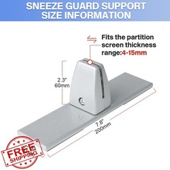 First-zgel 2 Pack Sneeze Guard Clamp Brackets