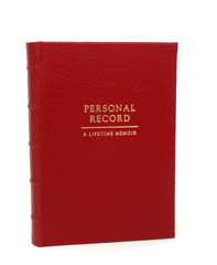 Personal Record: A Lifetime Memoir 8″ Goatskin Leather Journal Graphic Image