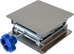 4×4 Stainless Steel Lab Jack Stand Scissor Lift Table 6 Inch Adjustable Platform