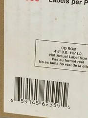 600x NEW Labelblank MNO NH-CD450-162 Acid-Free Bright White Labels 6 Per Sheet