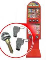 Lock & Key Replacement All Star Sticker Tattoo Vending Machine Variation