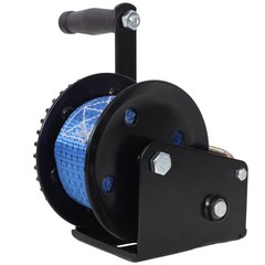 1200 LB Hand Crank Winch w/ 20 FT Strap, 2-Way Ratchet for Trailer, Boat, ATV