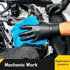 COOLJOB 5 Mil Disposable Nitrile Gloves Heavy Duty Gloves 100pic/box S-XL Size
