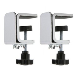2X Edge Clamp Table Clamp For Hygiene Protection Screen Up To 8 Mm Thickness