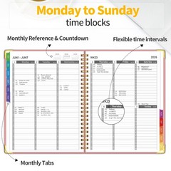 Appointment Book 2026 with Colorful Tabs ,Hardcover Weekly & Monthly Appointment