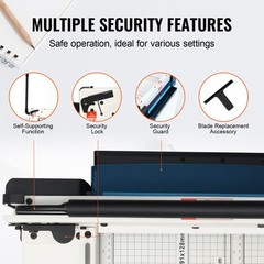 Paper Cutter 17″ A3 Guillotine Paper Trimmer 400 Sheet Capacity Metal Base