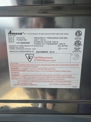 Amana RCS10TS Commercial Microwave 1000W, 5 Power Levels, 19.00 Capacity