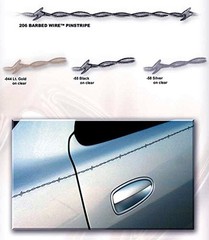 Sharpline 206 Barbed Wire Accent Stripe – 1/2″ X 150′ – 058 – Silver Metallic…