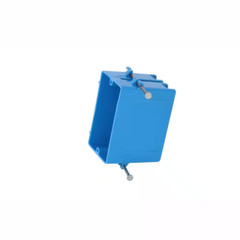 1-Gang 18 cu. in. Blue PVC New Work Electrical Switch and Outlet Box