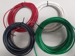 10 GAUGE THHN WIRE BLACK, RED, WHITE GREEN 25 FEET EA THWN COPPER STRANDED