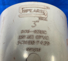 SPEARS 90 DEG ELBOW 806-030C 3″ SIZE CPVC SCH 80 F439 3GF2N3