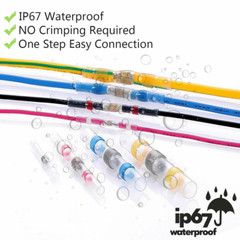 26-10AWG Solder Seal SleeveTerminals Waterproof Heat Shrink Butt Wire Connectors
