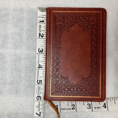 Leather Hand Tooled Journal Lot Ring Binder & Blank Book Set Academic
