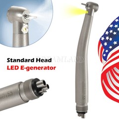 Dental Fiber Optic LED E-generator Handpiece Big/Standard Head 3Spray 4Water YBM