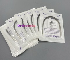 100Pcs Dental Ortho Super Elastic Niti Arch Wire Round Rectangular Wires Natural