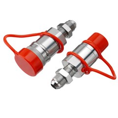 1/2″ Flat Face Skid Steer Hydraulic Quick Connect Coupler Set 1/2″ (#8) JIC Bulk