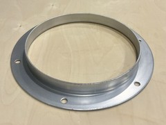 10” Diameter Angle Iron Duct Mounting Flange – 10 in. – Galvanized Steel – Round