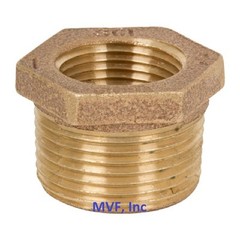1-1/2″ x 1″ Lead-Free Brass Hex Reducer Bushing 125# Threaded NPT BR12080641