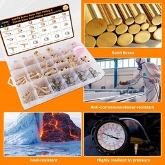 120Pcs Hose Pipe Fitting & Hose Barb Fitting Kit, 48Pcs Hose Pipe Fitting & 3…