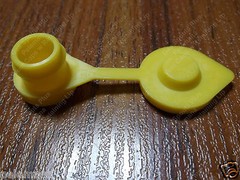 YELLOW VENT CAP Superior Air Breather Caps w/ Retaining Lip for PLASTIC GAS CANS