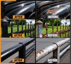Rust Converter Paint 36oz Black Water-Based Ultra Inhibitor – Anti-Corrosion
