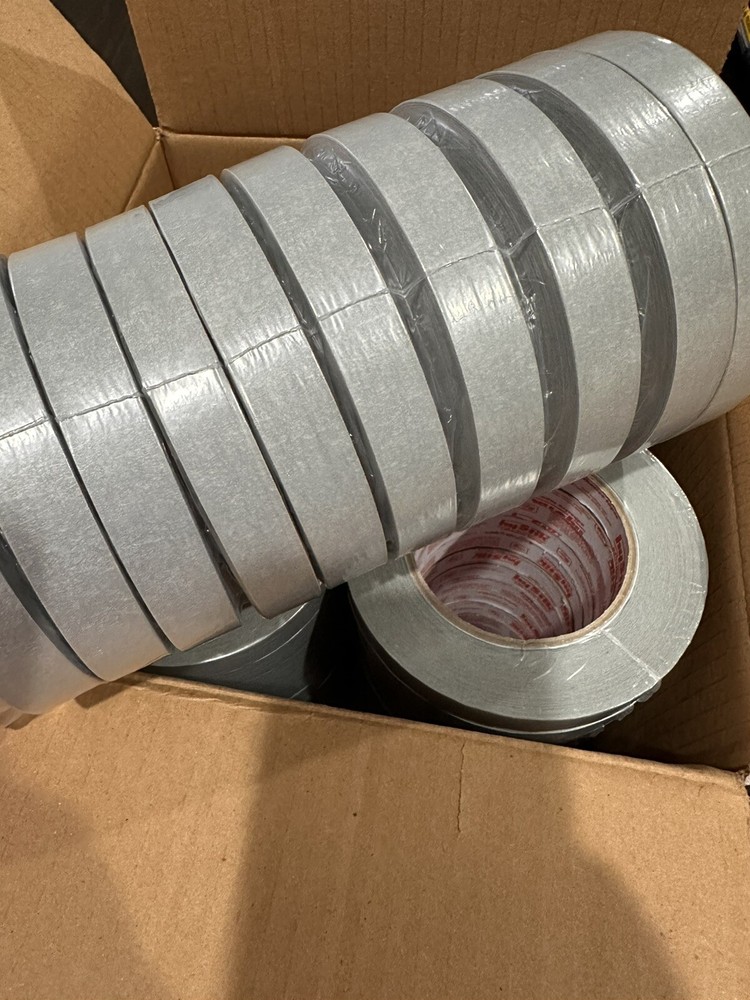 48 Rolls- hyStik Gray Masking Tape 3/4” X 60 Yards For Body Shop