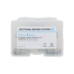 Dental Sectional Matrix Band Kit Rings Clamps Matrices Fit Garrison Palodent V3