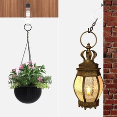 Light Hanger Hooks, Screw-in Hooks for Hanging String Lights, Wire, Plants, W…