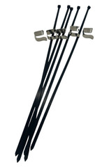 5 Universal Fire Extinguisher Hose Straps & Clips (Fits 5LB, 10LB and 20LB) 24″