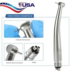Mini Head Dental High Speed Handpiece One Water Spray Air Turbine M4 4Hole