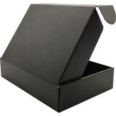 9x6x2 inches Small Shipping Boxes Set of 50 – Black Mailer Corrugated Cardboa…