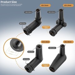 Soft Elbow Vacuum Tubing Connector Kit 1/8″ Compatible with Vacuum Line, Include