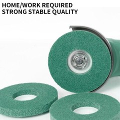 4” 100mm Nylon Fiber Wheel Abrasive Polishing Buffing Disc Pad Angle Grinder