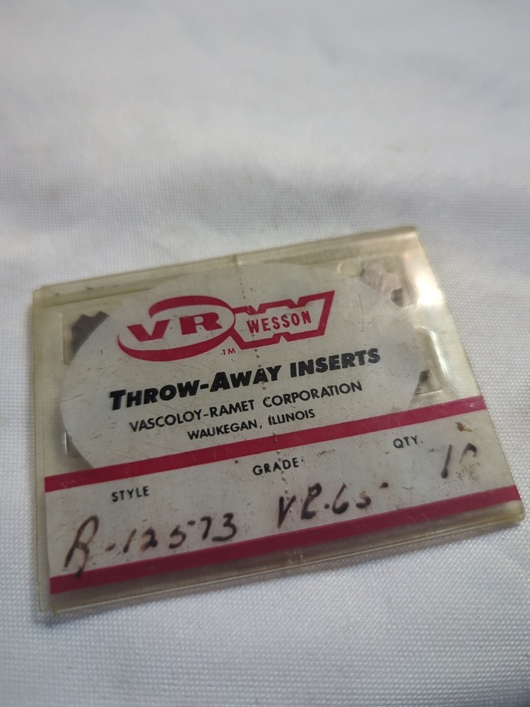 Qty.10 Vr Wesson b12573 vr65 Carbide Inserts (A20)