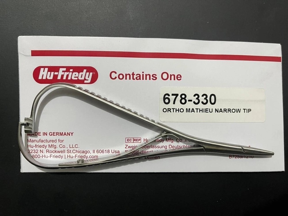 HU FRIEDY Mathieu Narrow Tip Orthodontic Plier | 678-330 1 Pcs
