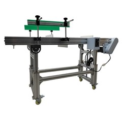 59”x11.8″ Belt Conveyor Transportation Machine Double Fence Load 66-88Lbs 110V