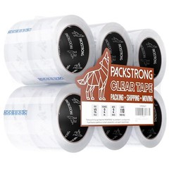 Industrial Grade Clear Packing Tape 12 Rolls – 110 Yards per Roll – 2″ Wide x…