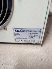 CW-3000 Industrial Chiller used to cool small machines like laser cutters