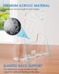 Plastic Journals Display Stand, 8.5″ Wide – 4 Pack