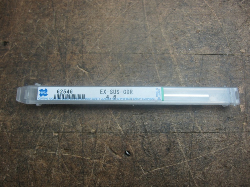 OSG 62546 4.6mm 10D cobalt EX-SUS-GDR drill bit (1 bit per sale)