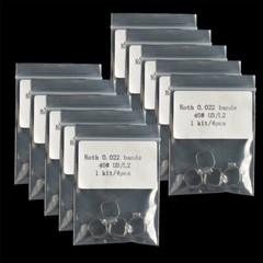 Dental 1st Molar Roth.022 Bands Prewelded Buccal Tube 29#-43+# U3/L2 Convertible