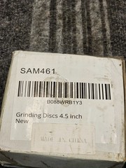 (QTY 5) SATC A24R-BF: Grinding Wheels Metal 120-Grit 4-1/2″ 13300 Max RPM SAM461