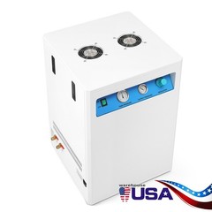 Dental Silent Air Compressor 40L 800W Soundproof Box w/ Wheels 155L/min GA-02X