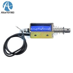 1-10PCS JF-0530B DC12V 300mA 5N/10mm Pull-Push-Type DC Solenoid Electromagnet