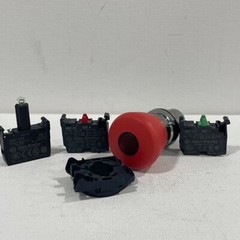 Allen Bradley 800FM-LMP44PN5RX11 22mm Push Pull Button Red LED