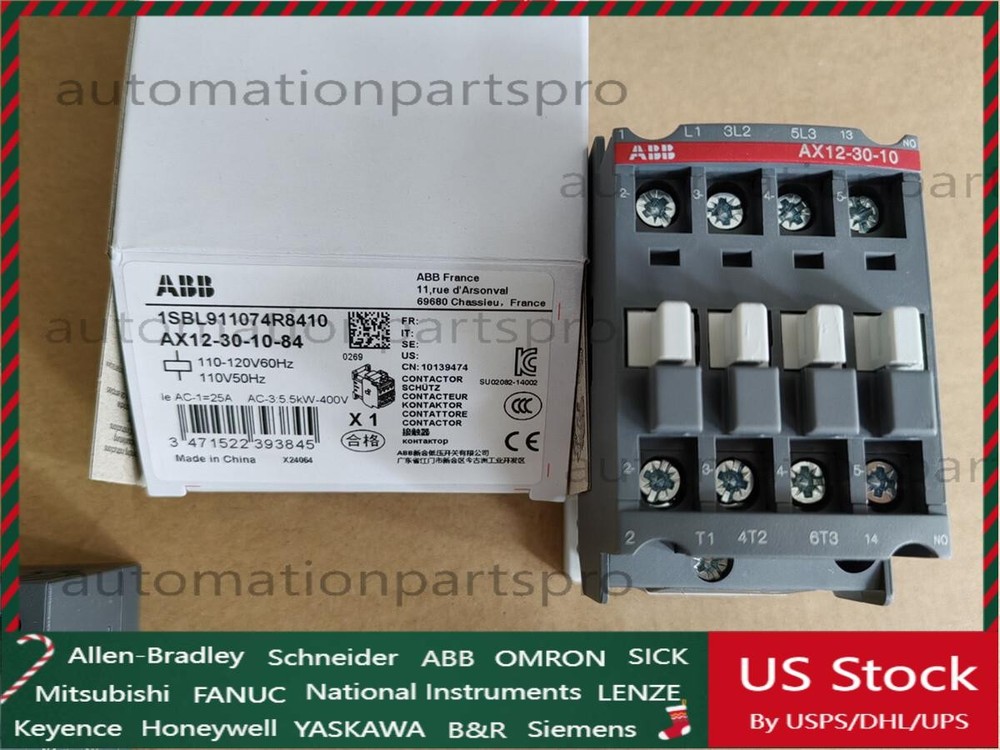1PC AX12-30-10-84 AC 110V 50/60Hz AX12-30-10 Contactor