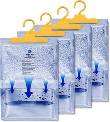 Essential 4 Pack Small Dehumidifiers – Moisture Absorbers for Any Room
