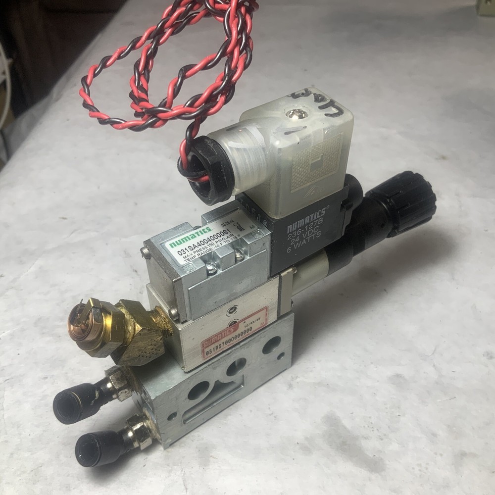 Asco Numatics 031SA004000061 & 031RS700O000000 Valve Solenoid & Regulator