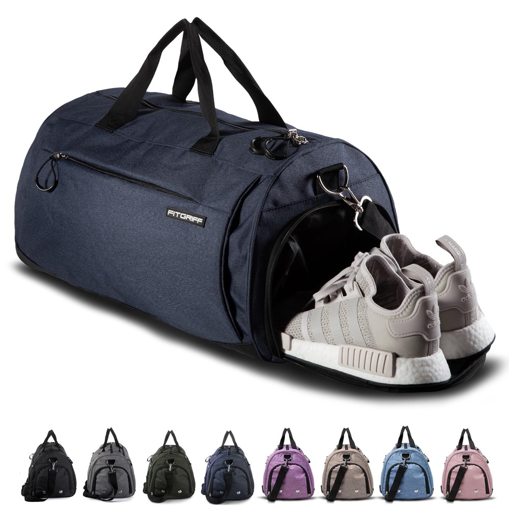 Fitgriff® Gym Bag for Men & Women with Shoe & Wet Compartment – Duffle Bag